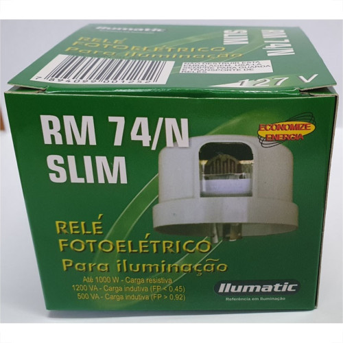 Rele Ilumatic Slim Rm-74/N 127V Nf Rele Ilumatic Slim Rm-74/N 127V Nf