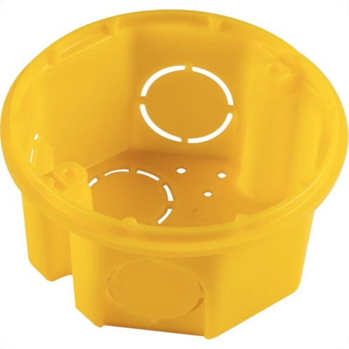 Caixinha Luz Plastica 3X3 Tramontina Amarela Orelha Pvc - Kit C/20