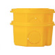 Caixinha Luz Plastica 3X3 Tramontina Amarela Orelha Pvc - Kit C/20