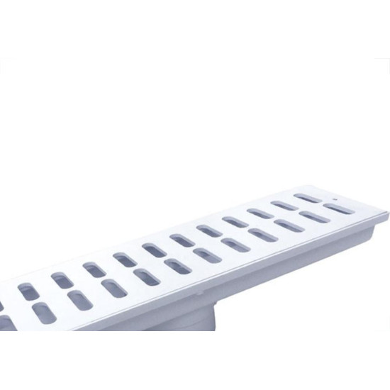 Ralo Linear Ferplastik Caixa Coletora 15X 50Cm Com Grelha Branca Prb098 Ralo Linear Ferplastik Caixa Coletora 15X 50Cm Com Grelha Branca Prb098