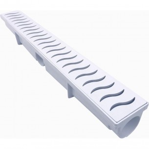 Ralo Linear Modulavel Ferplastik 6X50Cm Branco 650Pb