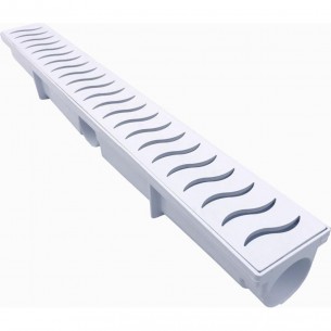 Ralo Linear Modulavel Ferplastik 6X50Cm Branco  650Pb