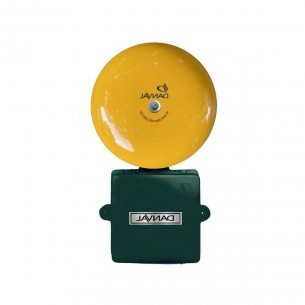 Campainha Alarme Danval Profissional 6'' Bateria Externa Amarela Bivolt Ca02.10