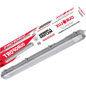 Luminaria Hermetica Ourofort Led Ip65 1 X 09w T5/t8 1535