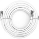 Fio Coaxial Rg 06 Com Conector Branco 67 100pcs 25M 3242 Fio Coaxial Rg 06 Com Conector Branco 67 100pcs 25M 3242