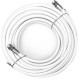 Fio Coaxial Rg 06 Com Conector Branco 67 100pcs 25M 3242 Fio Coaxial Rg 06 Com Conector Branco 67 100pcs 25M 3242