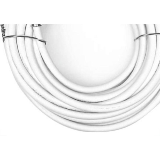 Fio Coaxial Rg 06 Com Conector Branco 67 100pcs 25M 3242 Fio Coaxial Rg 06 Com Conector Branco 67 100pcs 25M 3242
