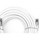Fio Coaxial Rg 06 Com Conector Branco 67 100pcs 25M 3242 Fio Coaxial Rg 06 Com Conector Branco 67 100pcs 25M 3242