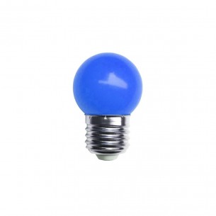 Lampada Led Bolinha Galaxy E27 1.5Wx220V Azul 1216 - Kit C/10 