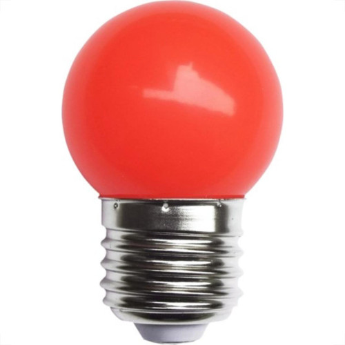 Lampada Led Bolinha Galaxy E27 1.5Wx220V Vermelho 1217 - Kit C/10 Lampada Led Bolinha Galaxy E27 1.5Wx220V Vermelho 1217 - Kit C/10