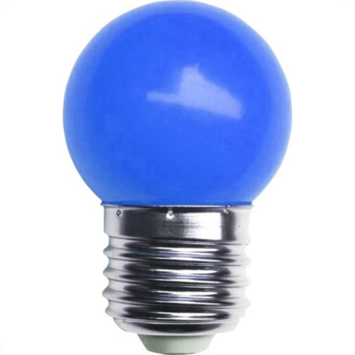 Lampada Led Bolinha Galaxy E27 3Wx127V Azul 1231 - Kit C/10  Lampada Led Bolinha Galaxy E27 3Wx127V Azul 1231 - Kit C/10
