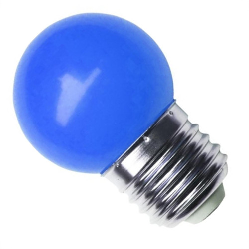 Lampada Led Bolinha Galaxy E27 3Wx127V Azul 1231 - Kit C/10  Lampada Led Bolinha Galaxy E27 3Wx127V Azul 1231 - Kit C/10