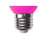 Lampada Led Bolinha Galaxy E27 3Wx127V Rosa 1234 - Kit C/10 Lampada Led Bolinha Galaxy E27 3Wx127V Rosa 1234 - Kit C/10