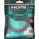 Cabo Hdmi Extensor - Hdmi Macho X Hdmi Femea 4K Hdr 19P 2M 018-9420 Cabo Hdmi Extensor - Hdmi Macho X Hdmi Femea 4K Hdr 19P 2M 018-9420
