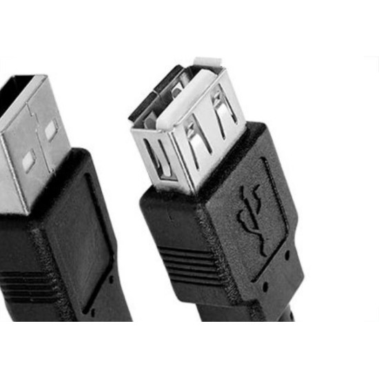 Cabo Usb 2.0 - Usb A Macho + Usb A Femea 2.0 - 1.80M - Preto 018-3277 Cabo Usb 2.0 - Usb A Macho + Usb A Femea 2.0 - 1.80M - Preto 018-3277