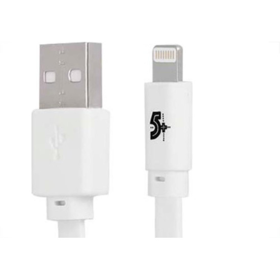 Cabo Lightning Mobile + Usb A Macho - 5Gb Flat - 1.20M - Branco 018-0031 Cabo Lightning Mobile + Usb A Macho - 5Gb Flat - 1.20M - Branco 018-0031