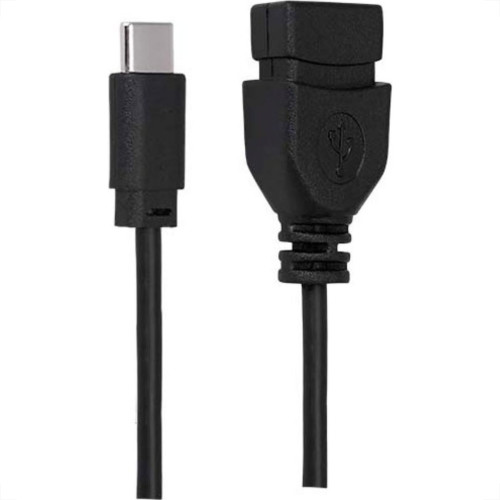 Cabo Tipo C Mobile - Tipo C + Usb A Femea - 17Cm - Preto 018-0114 Cabo Tipo C Mobile - Tipo C + Usb A Femea - 17Cm - Preto 018-0114
