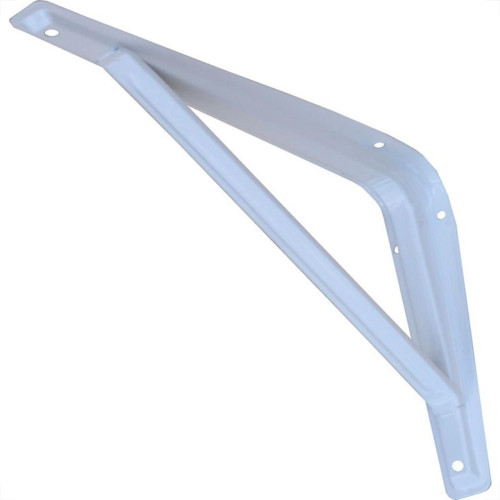 Suporte Prateleira Fercar Com Reforco Branca 08 X 10 32 - Kit C/24 Suporte Prateleira Fercar Com Reforco Branca 08 X 10 32 - Kit C/24