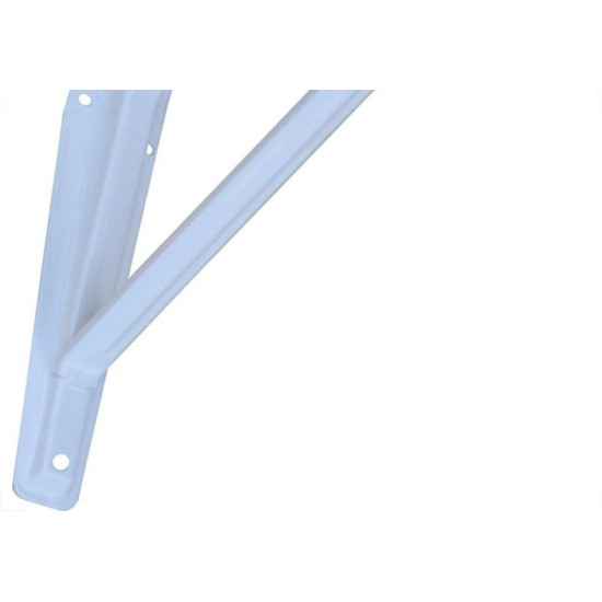 Suporte Prateleira Fercar Com Reforco Branca 08 X 10 32 - Kit C/24 Suporte Prateleira Fercar Com Reforco Branca 08 X 10 32 - Kit C/24