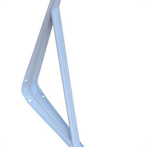 Suporte Prateleira Fercar Com Reforco Branca 10 X 12 33 - Kit C/24 Suporte Prateleira Fercar Com Reforco Branca 10 X 12 33 - Kit C/24