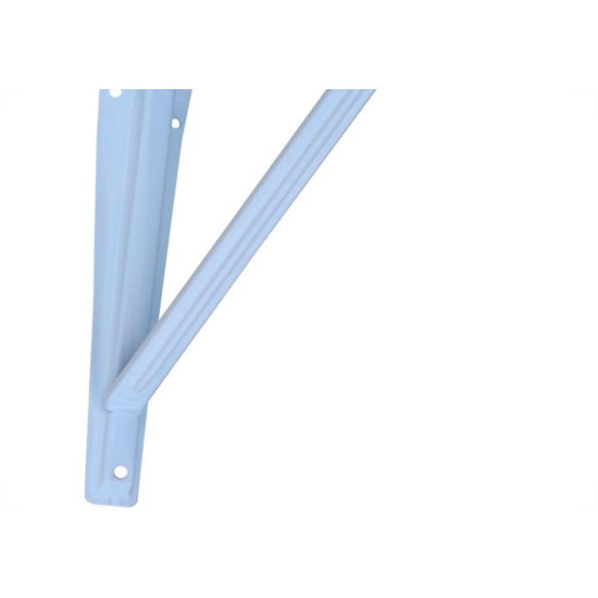 Suporte Prateleira Fercar Com Reforco Branca 10 X 12 33 - Kit C/24 Suporte Prateleira Fercar Com Reforco Branca 10 X 12 33 - Kit C/24