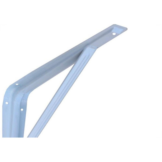 Suporte Prateleira Fercar Com Reforco Branca 12 X 14 34 - Kit C/24 Suporte Prateleira Fercar Com Reforco Branca 12 X 14 34 - Kit C/24