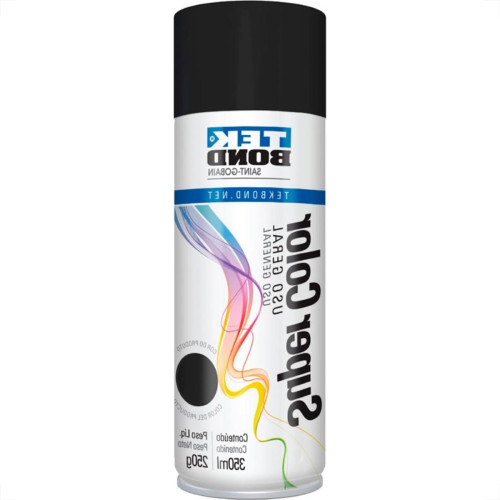 Tinta Spray Tekbond Preto Fosco 350Ml Tinta Spray Tekbond Preto Fosco 350Ml
