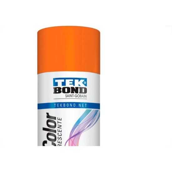 Tinta Spray Tekbond Laranja Fluorescente 350Ml 