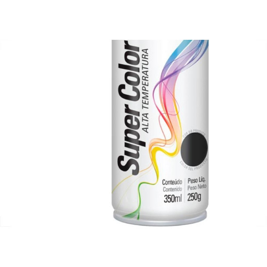 Tinta Spray Tekbond Alta Temperatura Preto Fosco 350Ml Tinta Spray Tekbond Alta Temperatura Preto Fosco 350Ml