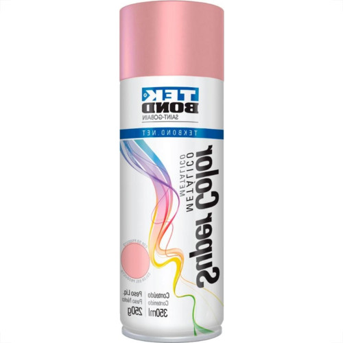 Tinta Spray Tekbond Rosa Millennial Metalico 350Ml