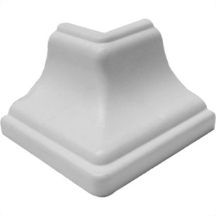 Canto Para Forro Pvc Plasflex Externo Branco Gelo 20103 - Kit C/50