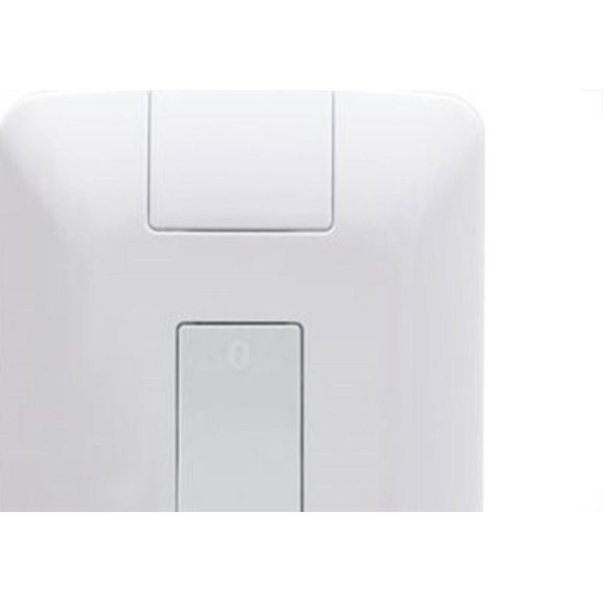 Conjunto Tramontina Aria 4X2 Branco Com Placa (1 Campainha) 57241/007 Conjunto Tramontina Aria 4X2 Branco Com Placa (1 Campainha) 57241/007