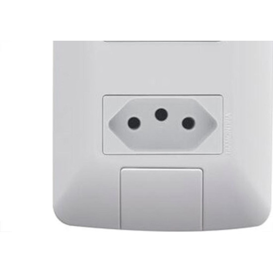 Conjunto Tramontina Aria 4X2 Branco Com Placa (2 Tomadas 10A) 57241/265