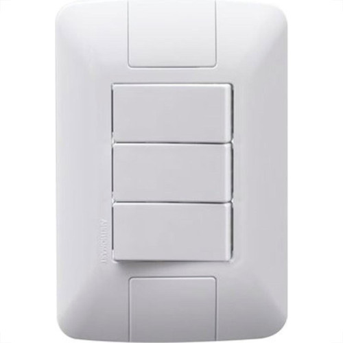 Conjunto Tramontina Aria 4X2 Branco Com Placa (3 Simples) 57241/070