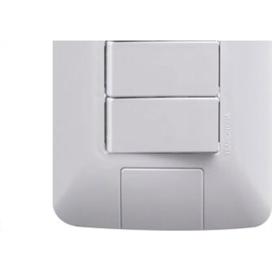 Conjunto Tramontina Aria 4X2 Branco Com Placa (3 Simples) 57241/070