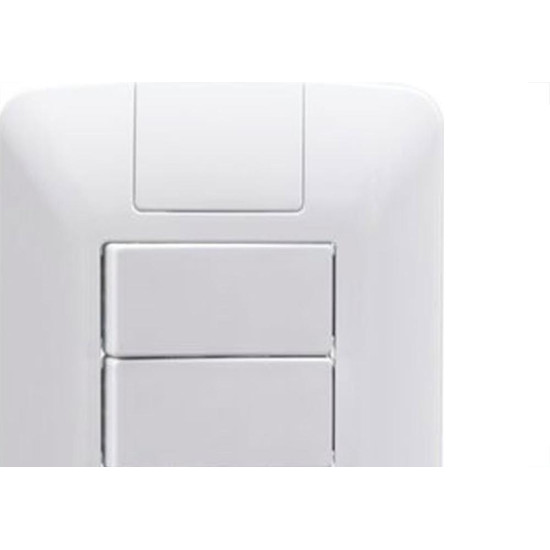 Conjunto Tramontina Aria 4X2 Branco Com Placa (3 Simples) 57241/070