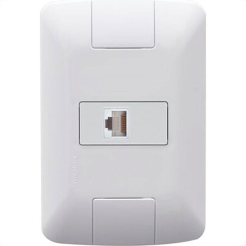 Conjunto Tramontina Aria 4X2 Branco Com Placa (1 Tomada Rj11) 57241/019