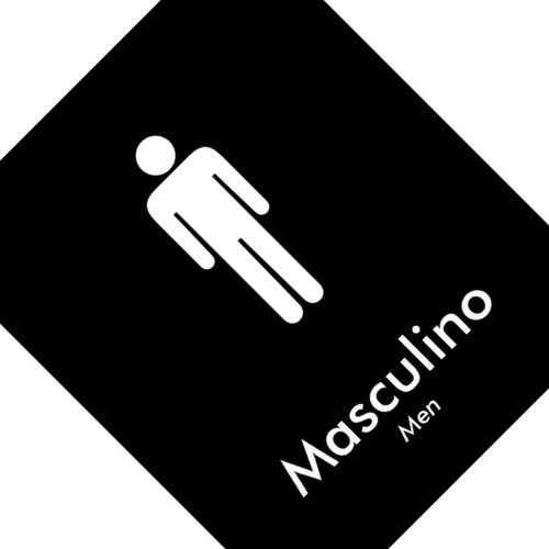 Placa Sinalizacao Poliestireno 15X18 ''Masculino (Portugues/Ingles)'' Blk02 Placa Sinalizacao Poliestireno 15X18 ''Masculino (Portugues/Ingles)'' Blk02