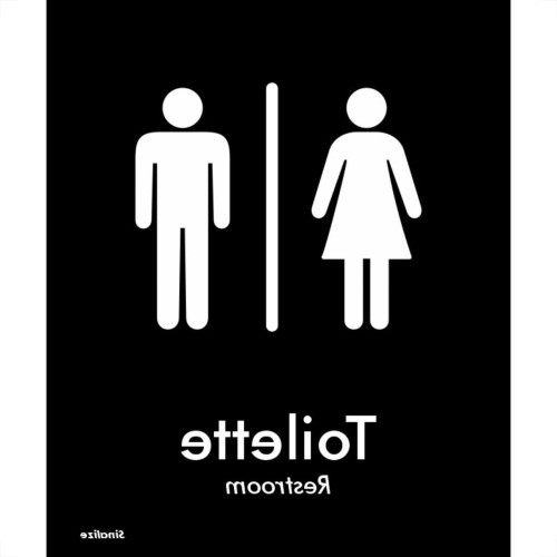 Placa Sinalizacao Poliestireno 15X18 ''Toilette Unissex (Portugues/Ingles)'' Blk04 Placa Sinalizacao Poliestireno 15X18 ''Toilette Unissex (Portugues/Ingles)'' Blk04