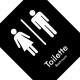 Placa Sinalizacao Poliestireno 15X18 ''Toilette Unissex (Portugues/Ingles)'' Blk04 Placa Sinalizacao Poliestireno 15X18 ''Toilette Unissex (Portugues/Ingles)'' Blk04
