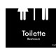 Placa Sinalizacao Poliestireno 15X18 ''Toilette Unissex (Portugues/Ingles)'' Blk04 Placa Sinalizacao Poliestireno 15X18 ''Toilette Unissex (Portugues/Ingles)'' Blk04