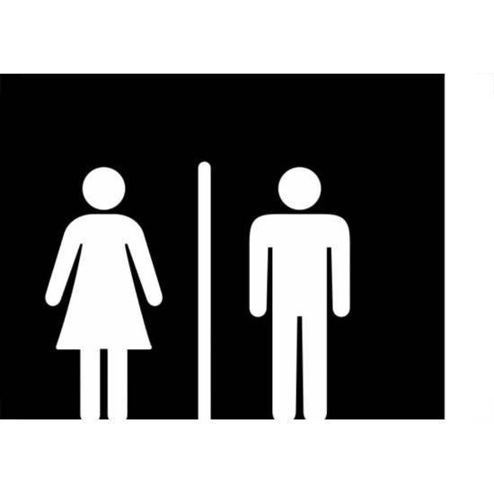 Placa Sinalizacao Poliestireno 15X18 ''Toilette Unissex (Portugues/Ingles)'' Blk04 Placa Sinalizacao Poliestireno 15X18 ''Toilette Unissex (Portugues/Ingles)'' Blk04