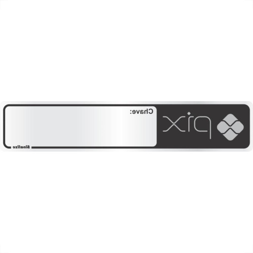 Placa Sinalizacao Aluminio 05X25 ''Chave Pix'' 100Dn Placa Sinalizacao Aluminio 05X25 ''Chave Pix'' 100Dn