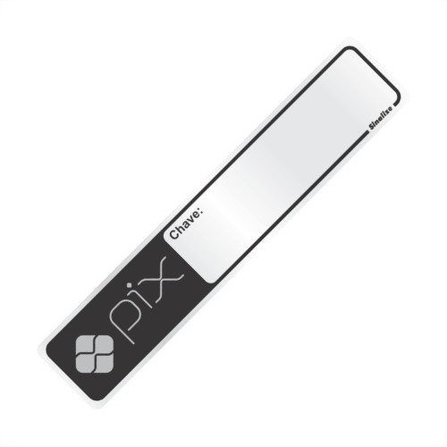 Placa Sinalizacao Aluminio 05X25 ''Chave Pix'' 100Dn Placa Sinalizacao Aluminio 05X25 ''Chave Pix'' 100Dn