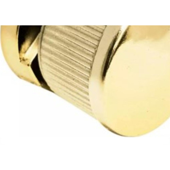 Botao Frances Go2Home Estriado Abs Dourado 01.21.050 - Kit C/25 Botao Frances Go2Home Estriado Abs Dourado 01.21.050 - Kit C/25