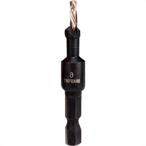 Broca Escariadora Brasfort Para Madeira 6Mm 7966 Broca Escariadora Brasfort Para Madeira 6Mm 7966
