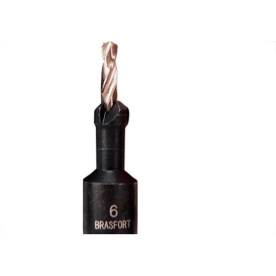 Broca Escariadora Brasfort Para Madeira 6Mm 7966 Broca Escariadora Brasfort Para Madeira 6Mm 7966