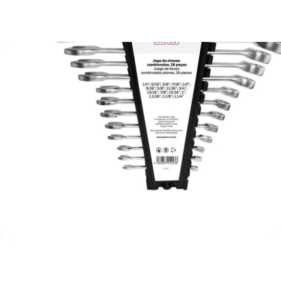 Chave Combinada Gedore Red 1/4 A 1.1/4'' 14B Kit Com 16Pecas Chave Combinada Gedore Red 1/4 A 1.1/4'' 14B Kit Com 16Pecas