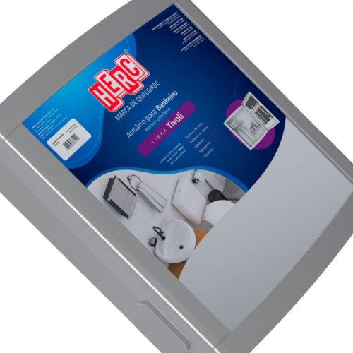 Armario Plastico Herc Tivoli Externo/Embutir 33,8X32,2 Cinza Armario Plastico Herc Tivoli Externo/Embutir 33,8X32,2 Cinza