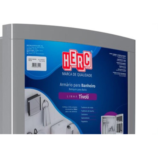 Armario Plastico Herc Tivoli Externo/Embutir 33,8X32,2 Cinza Armario Plastico Herc Tivoli Externo/Embutir 33,8X32,2 Cinza